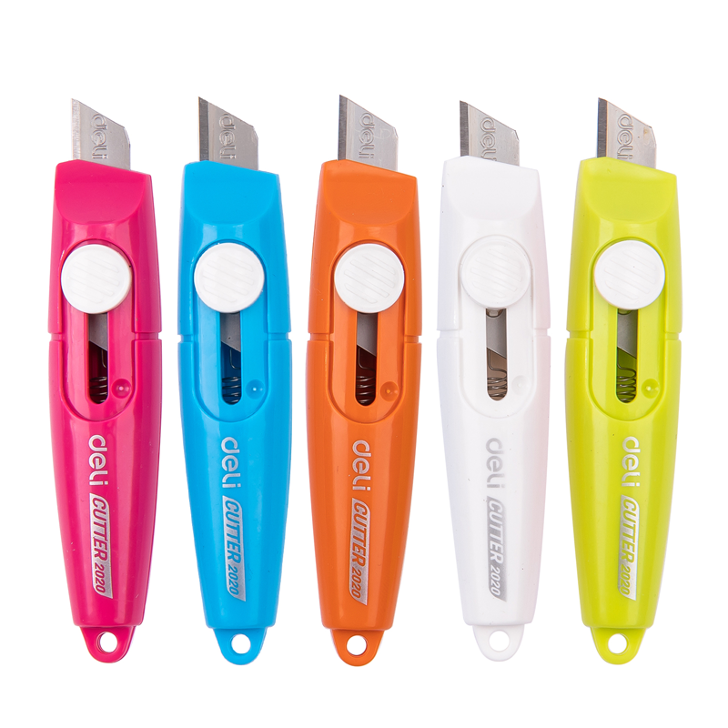 Mini Cuchilla tipo Bisturí Auto-Retráctil- Deli Cutter 2020