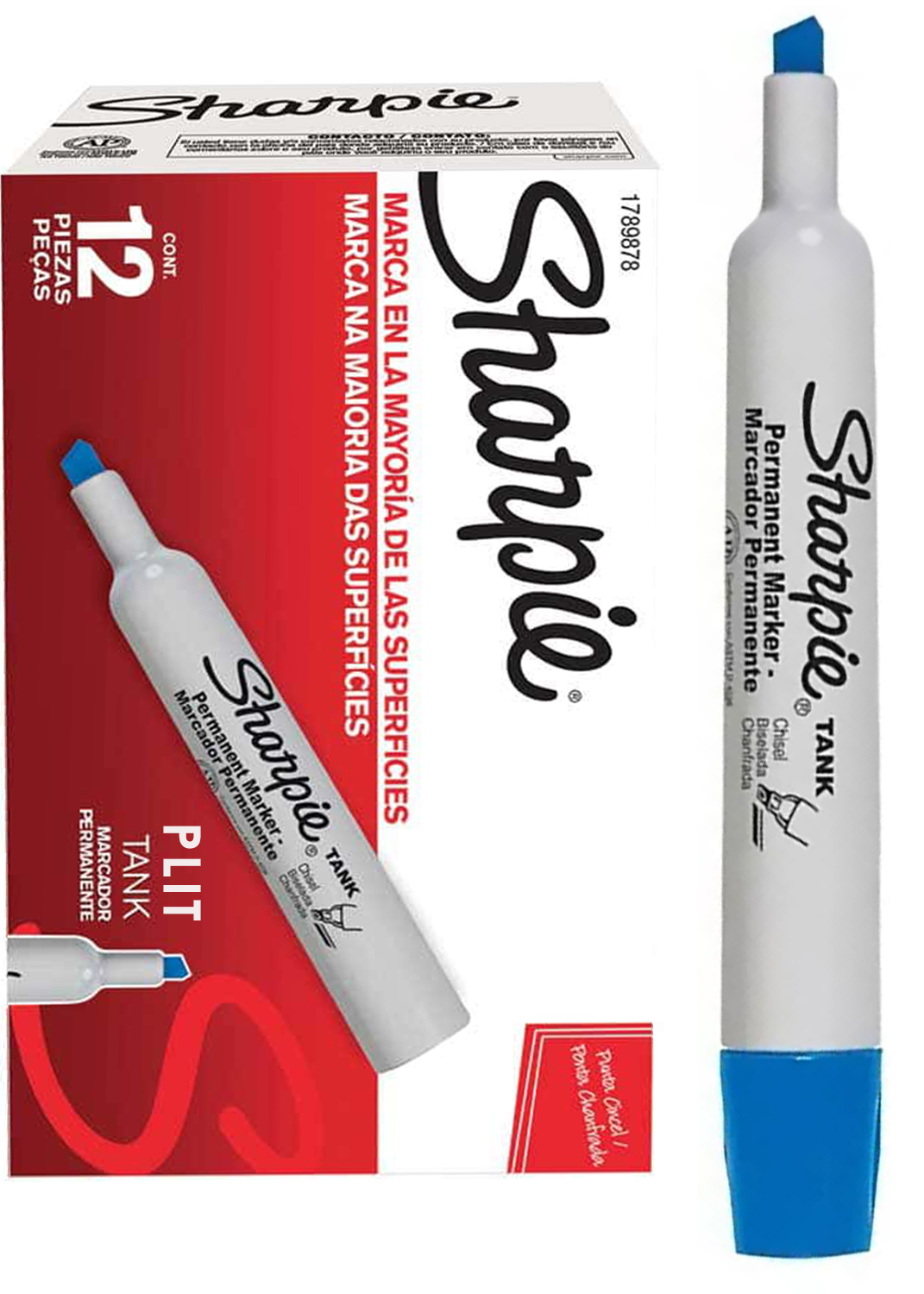 Marcador Permanente Sharpie Tank Azul #1789878