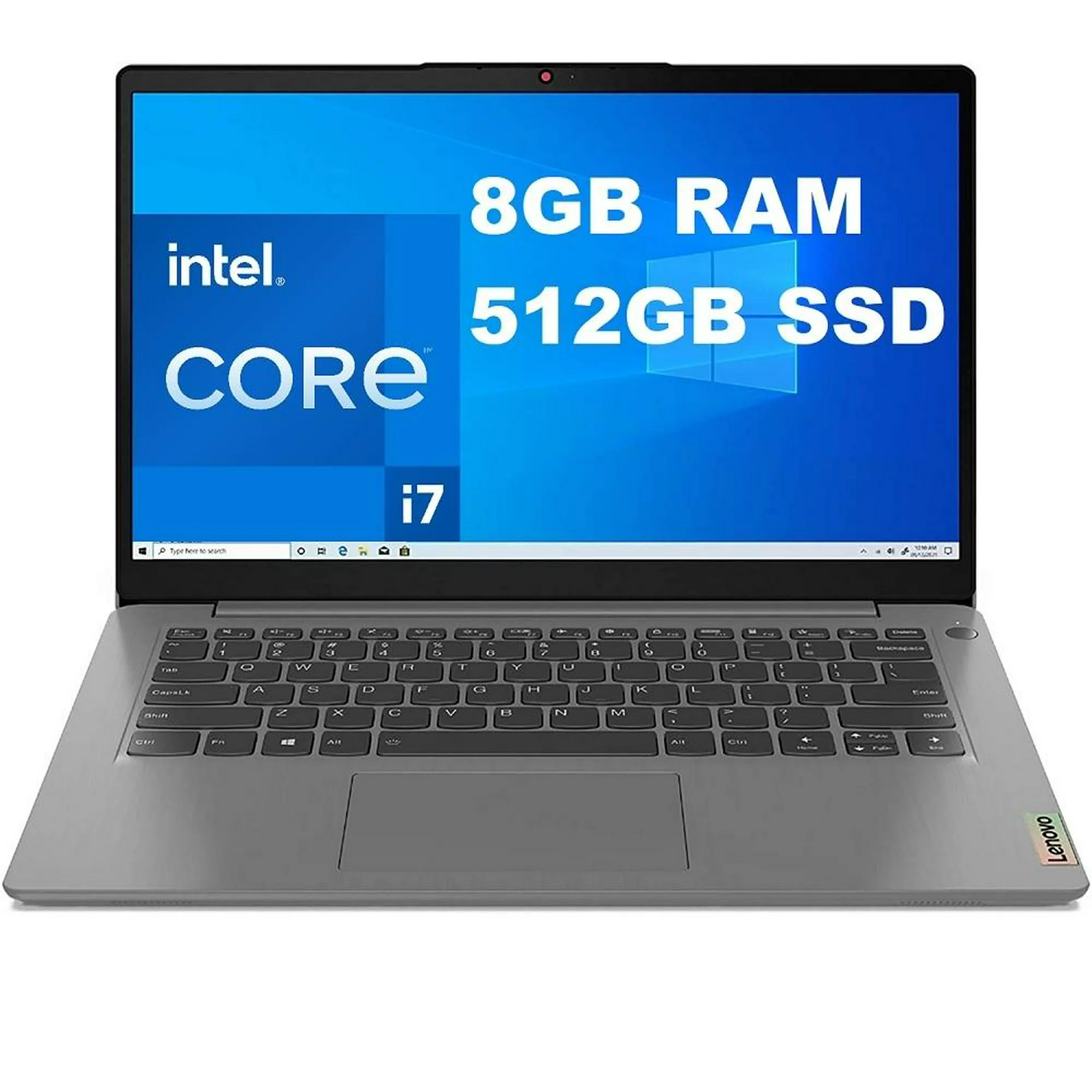 Laptop de 14" Lenovo IdeaPad 3, Intel Core i7, 8GB, 512 SSD, Windows 11 Home
