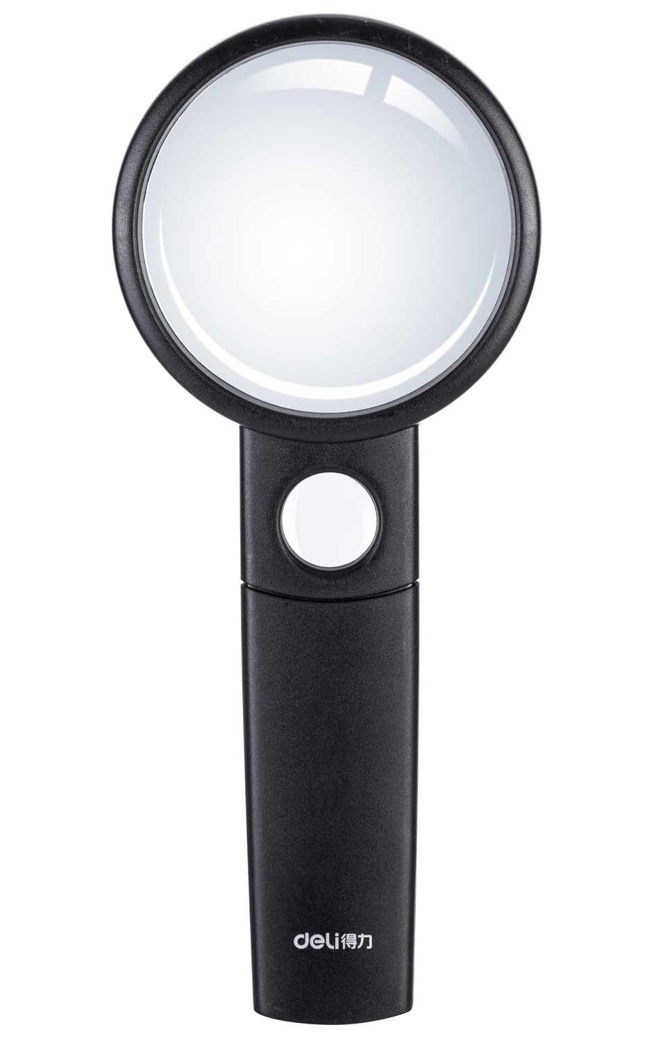 Lupa Deli Essential de doble lente 2.5x, Negra