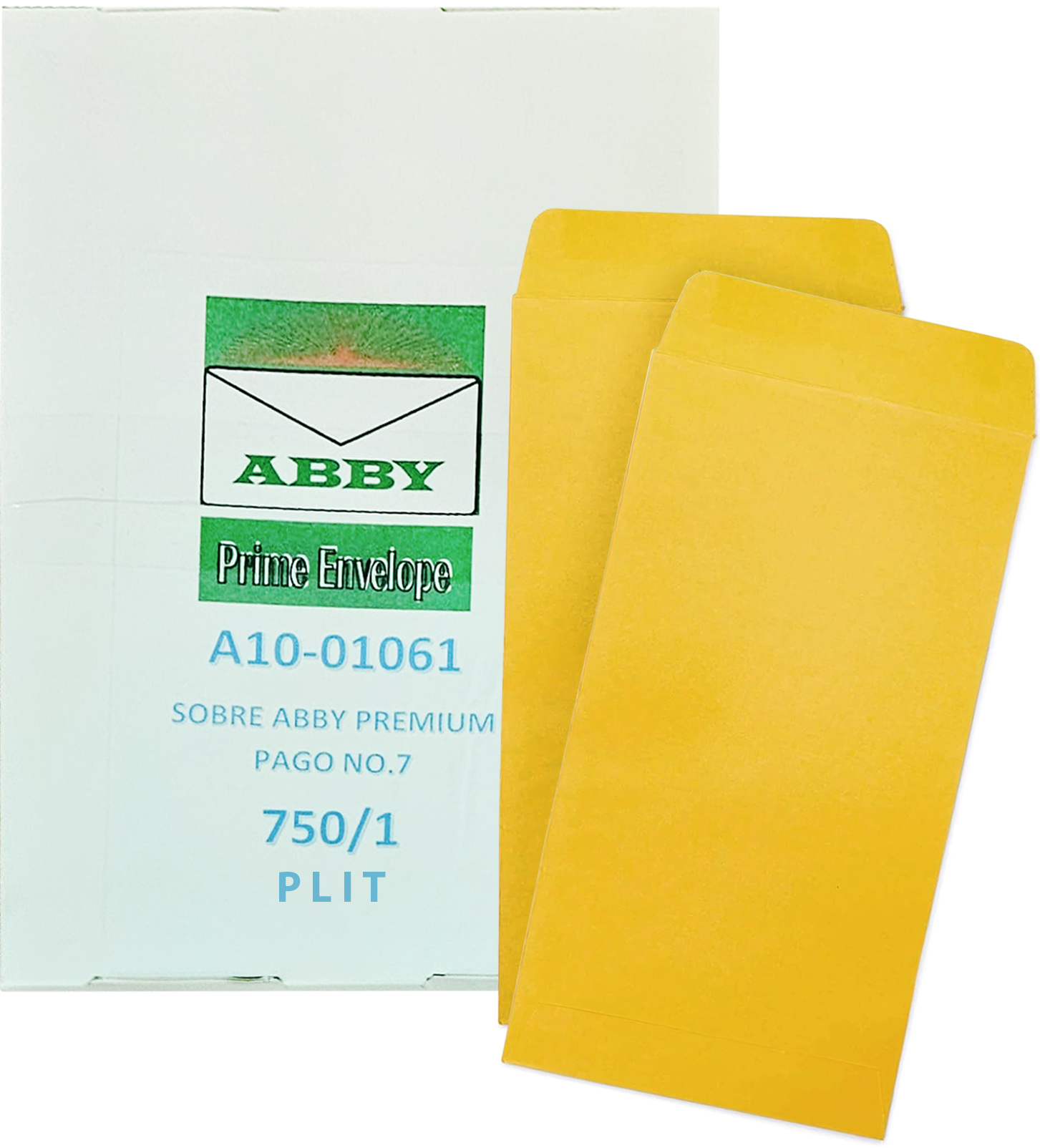 Sobres de Pago #7 (3x6), Color Manila - 750 pcs