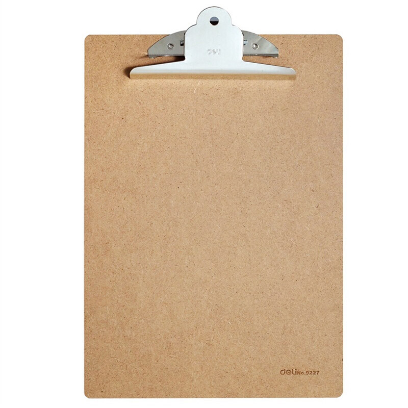 Tablilla Portapapeles  A4 - 8"x 11" con Gancho, Deli 9227