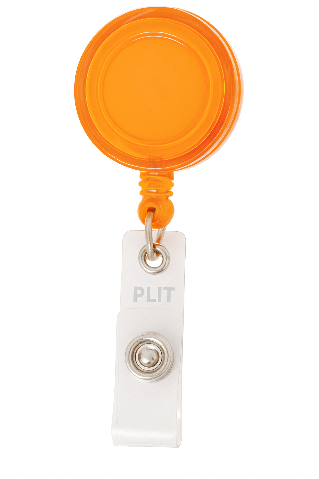 Cordon tipo YOYO Extendible para Porta Carnet, Naranja Translúcido - CONY NB209-NA