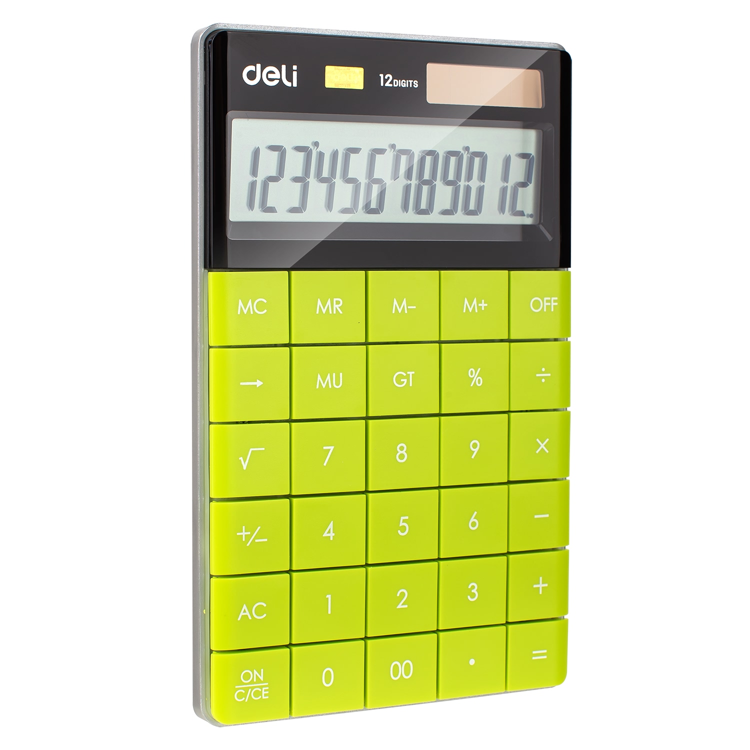 Calculadora 12 Dígitos de Estilo Moderno, Verde