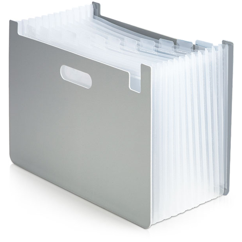 Archivo Acordeón tipo Caja A4, 13 Divisiones, Gris