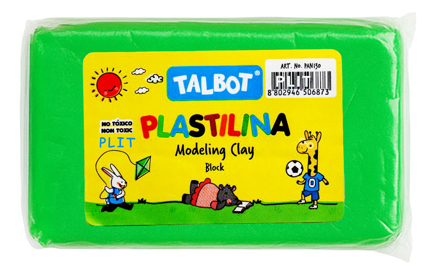 Masilla Plastilina Talbot Verde Neón 150 gr