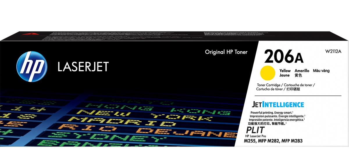 Original: Toner HP 206A (W2112A), Amarillo