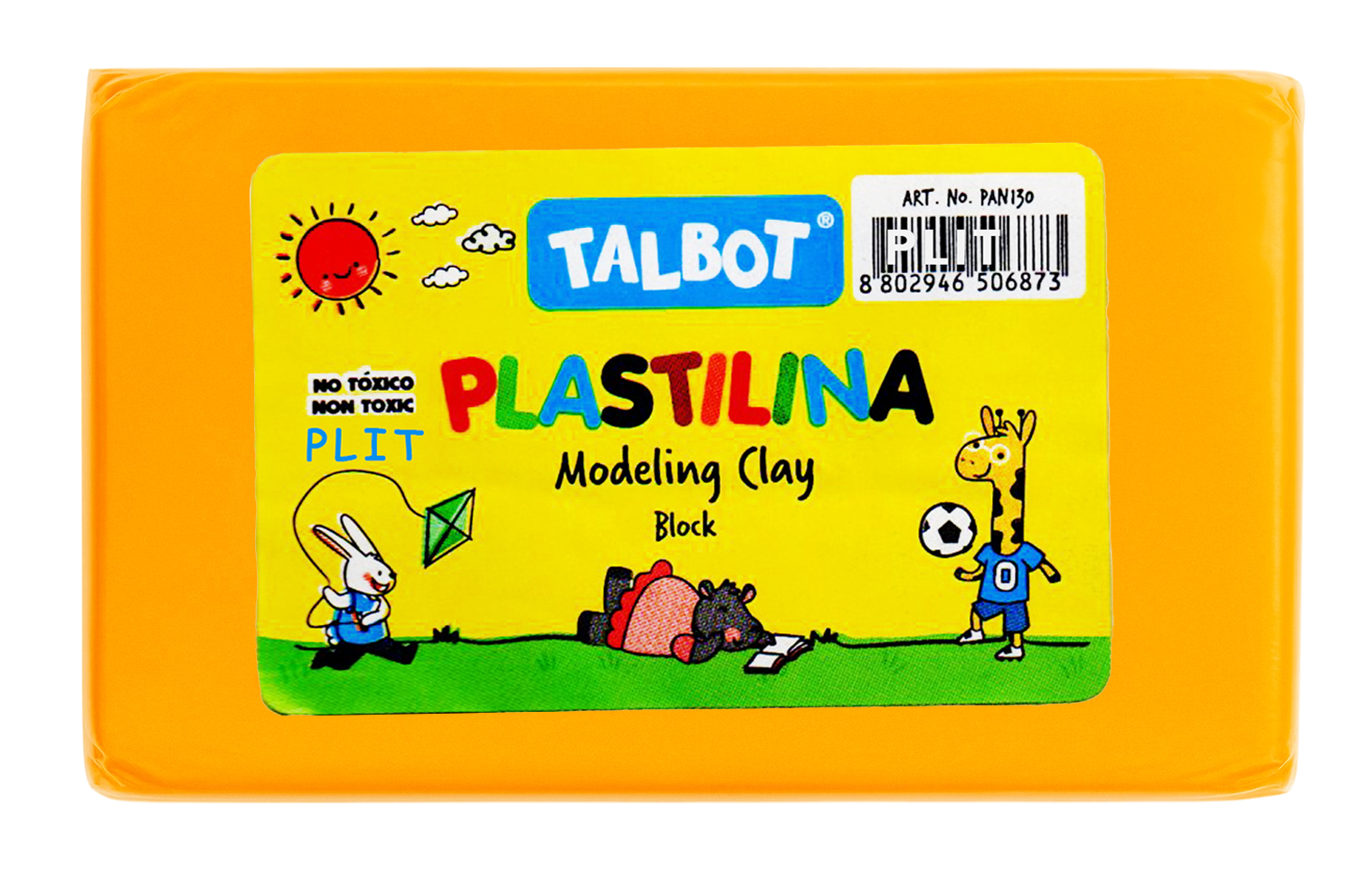 Masilla Plastilina Talbot Naranja Neón 150 gr
