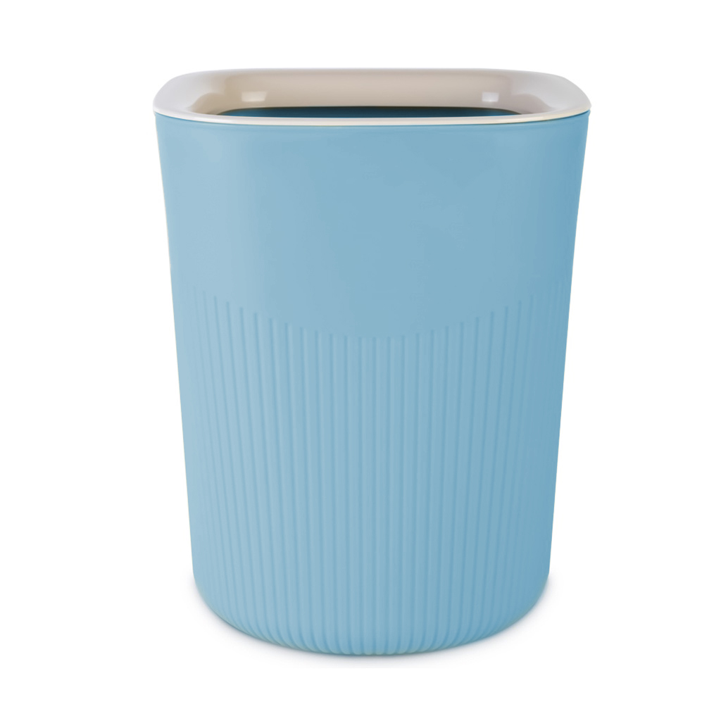 Cesto Minimalista Plástico, Azul