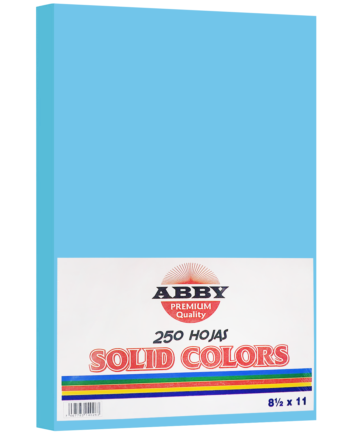 Resma de Papel Azul Claro 8.5"x 11", 250 hojas
