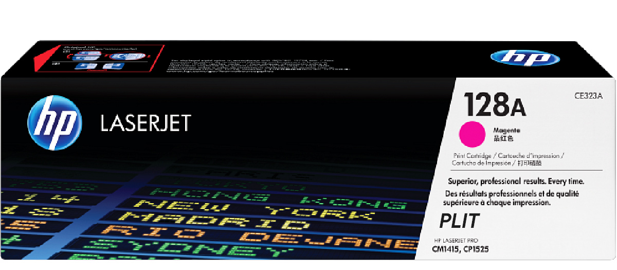 Original: Toner HP 128A (CE323A) Magenta para Impresoras LaserJet Pro CP1525, CM1415