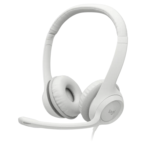 Audífonos Headset USB Logitech H390, Blanco