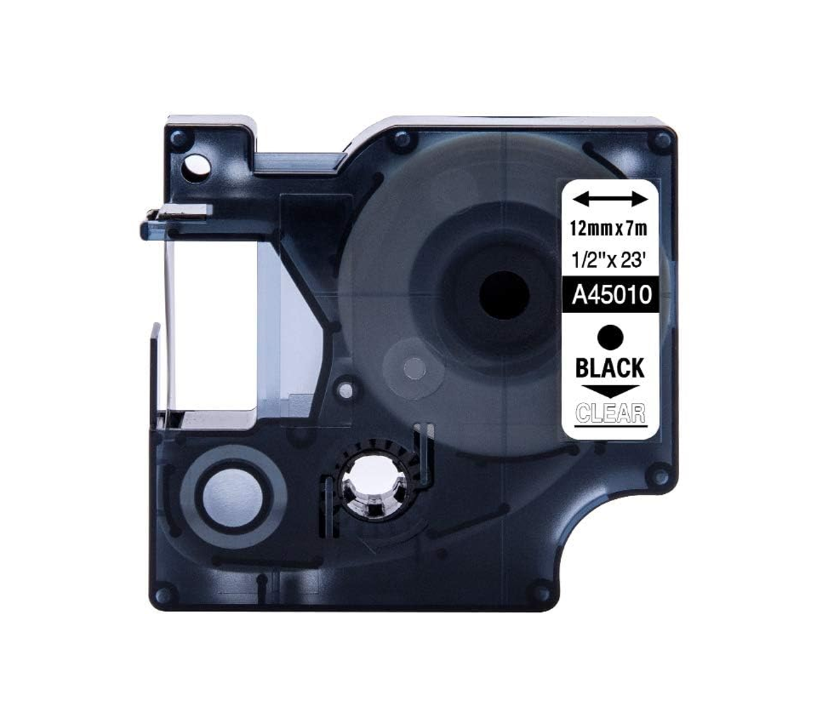 Cinta rotuladora Transparentes Compatible con Dymo A45010