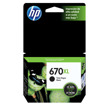 Cartucho Hp 670 Xl Negro