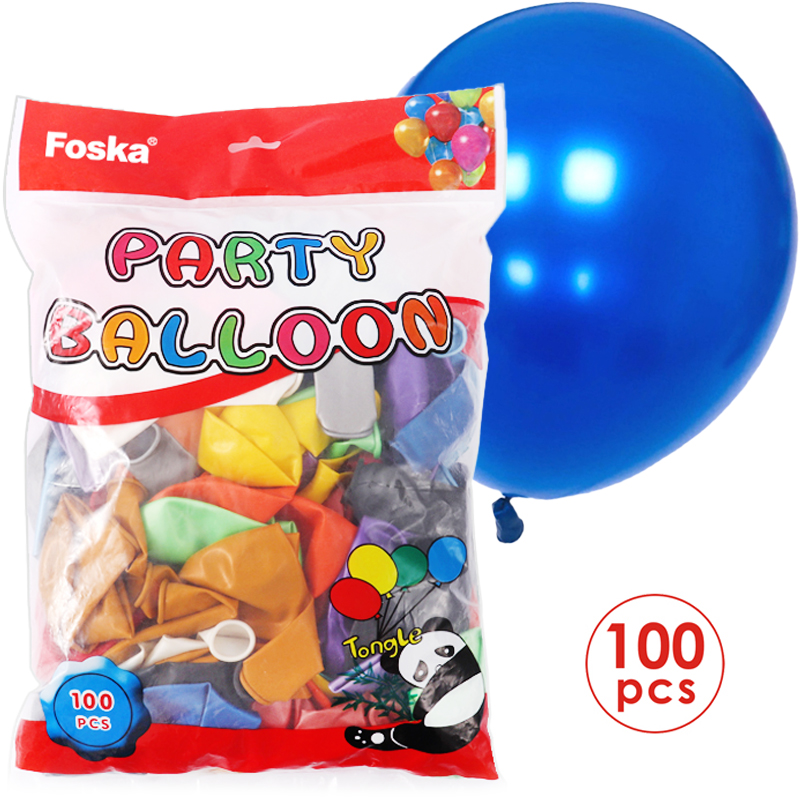Vejiga Party Balloons #12 Perlado para Globos de cumpleaños, eventos y decoraciones, 100 Vejigas