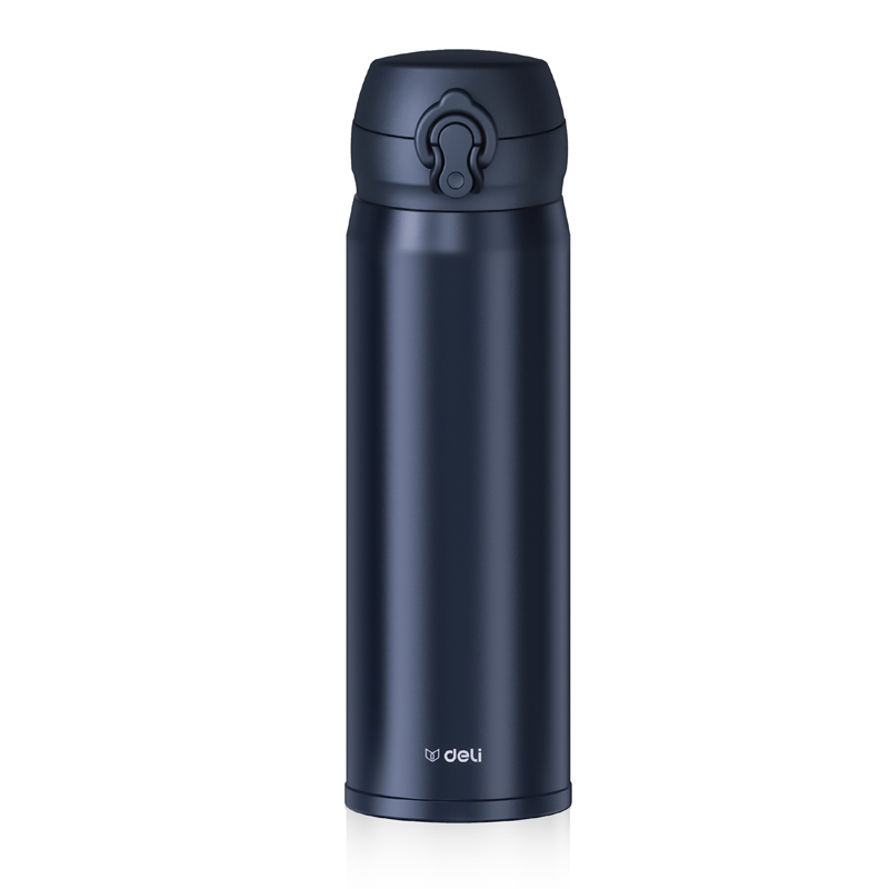 Termo de Acero Inoxidable para Agua, Azul - Deli LL619