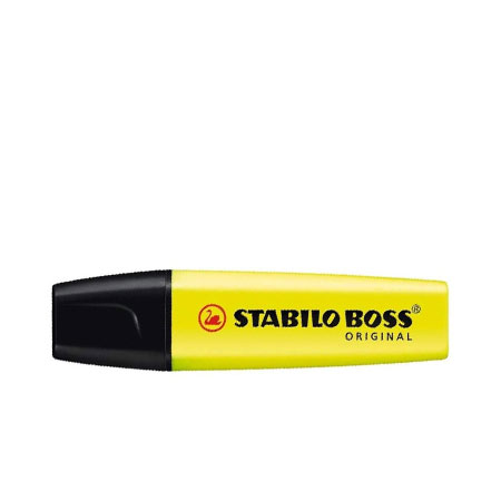 Resaltador Stabilo Amarillo Plano