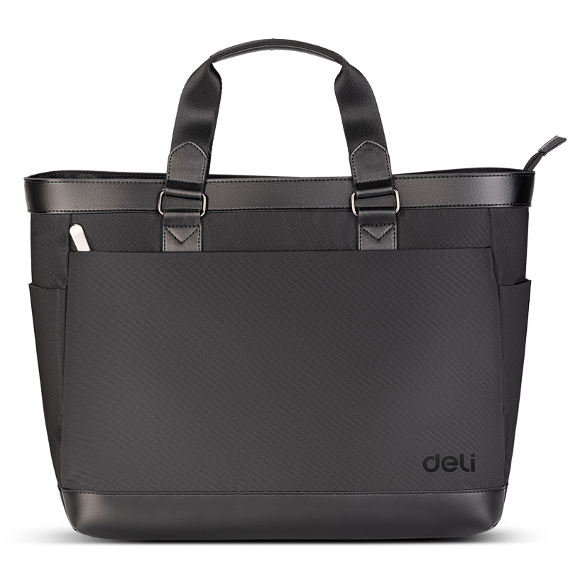 Bulto para Laptop 15.6" Estilo Cartera para Mujer, Negra - Deli BG113