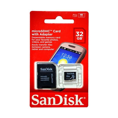 Memoria SanDisk MicroSDHC de 32GB