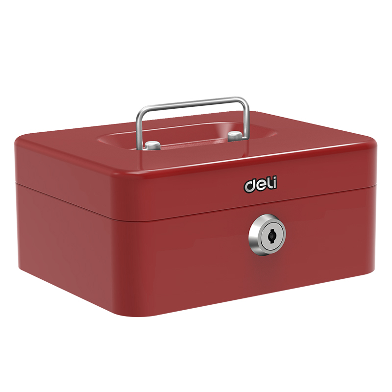 Caja Chica Metálica 8", Rojo - Deli T501