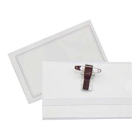 Porta Carnet para Gafete con Broche 3 x 2 Horizontal T-CON1
