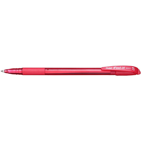 Bolígrafo Rojo Pentel Feel It, Punta 0.7 mm