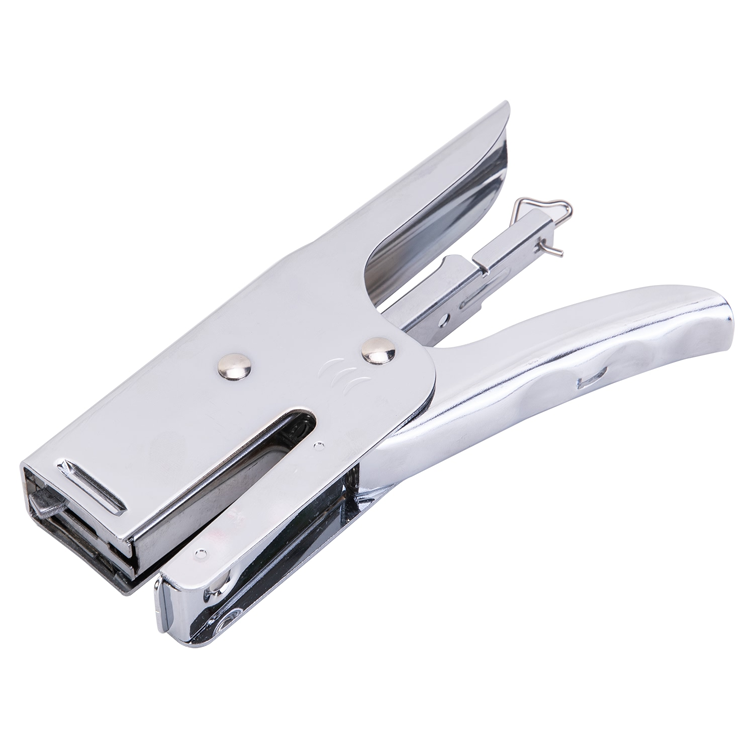 Grapadora Metálica de Mano,  25 Hojas, Silver - Deli Start