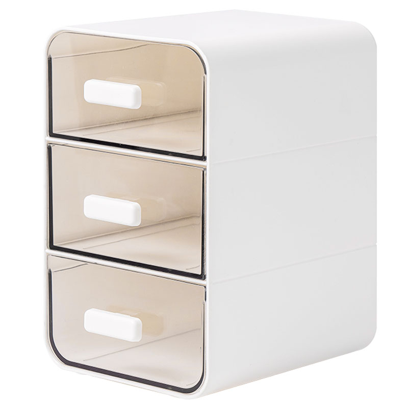 Portalápices Vertical Minimalista de 3 Divisiones, Blanco