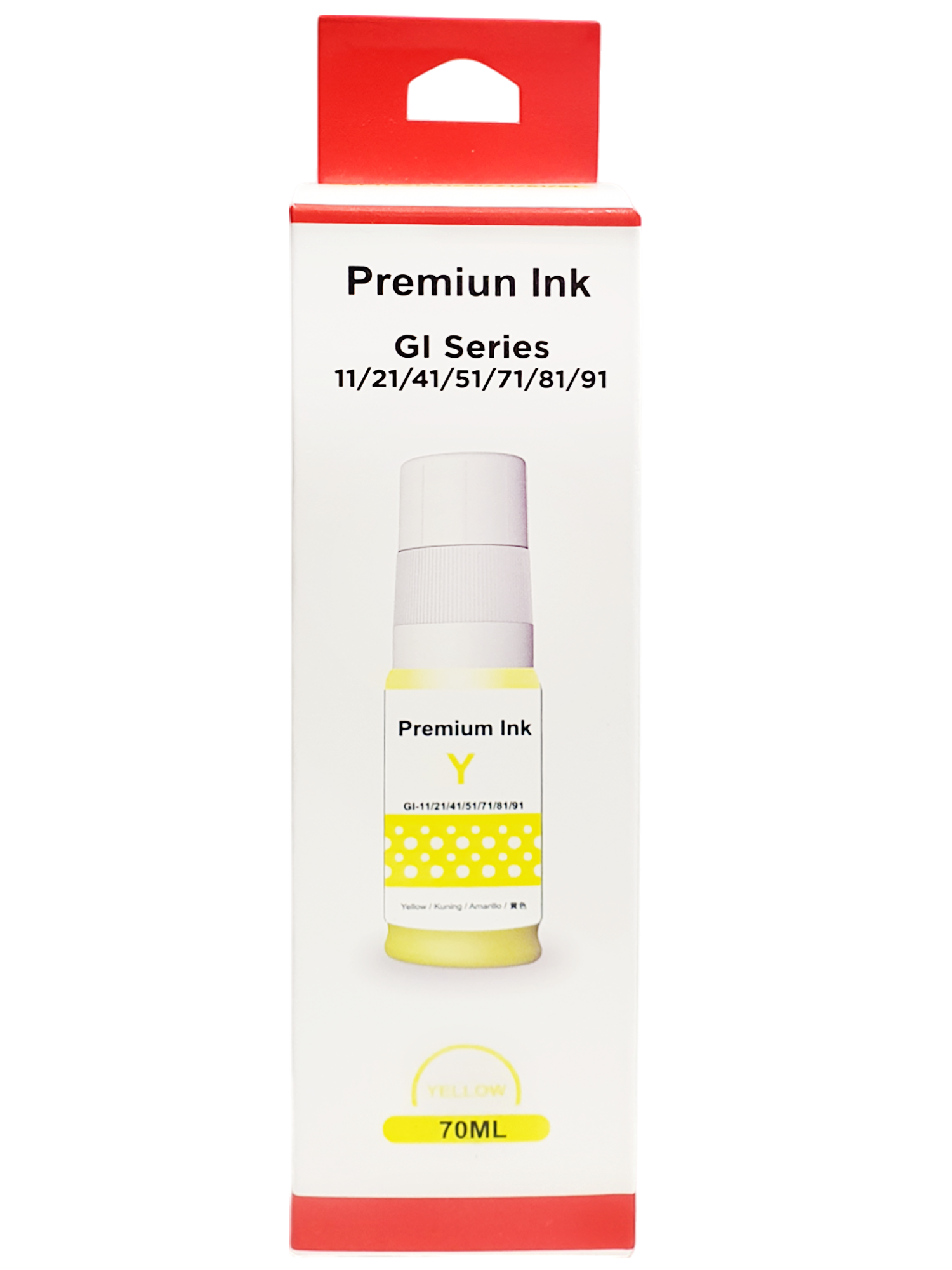 Tinta Cony Compatible con Canon GI-11 Amarillo, 70ml