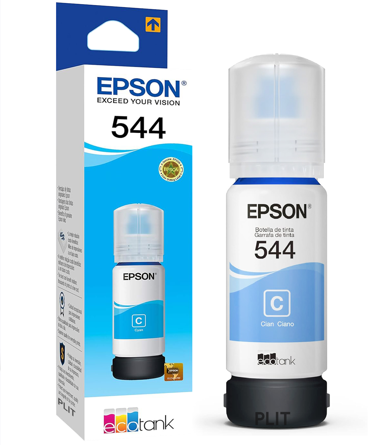 Original: Tinta Epson 544 para Impresoras L3110 L3150 L5190, Cyan