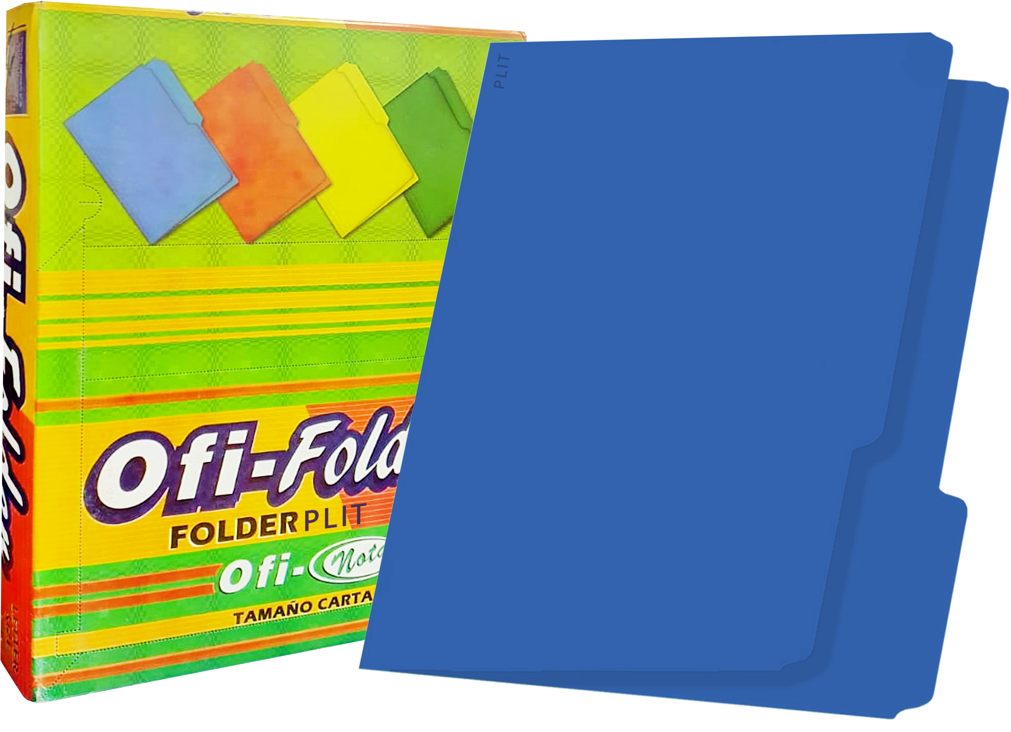 Folders Azul 8.5" x11", 100 pcs - Ofi-Nota 240059