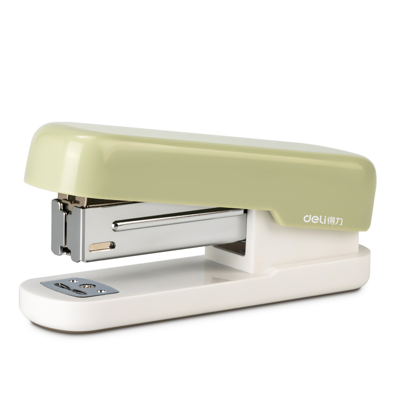 Grapadora Pequeña de Estilo Minimalista Verde, 20 Hojas