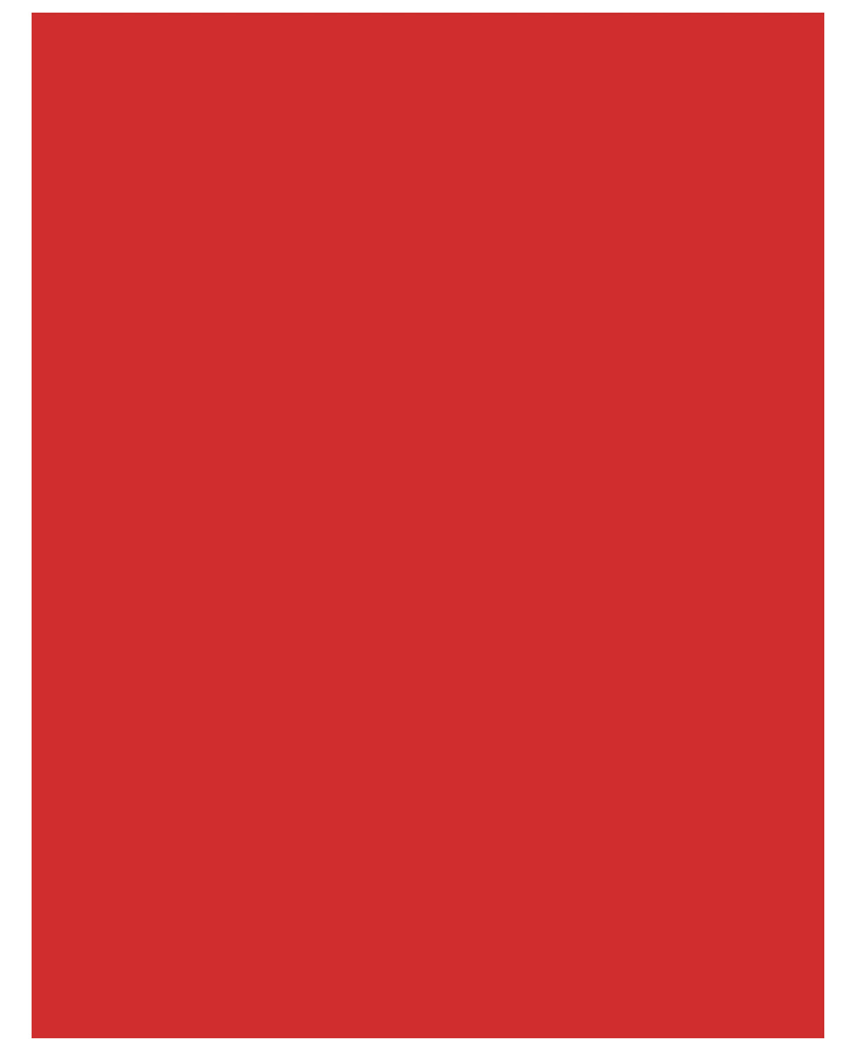 Lámina de Cartulina Rojo Bandera 20" x 26"