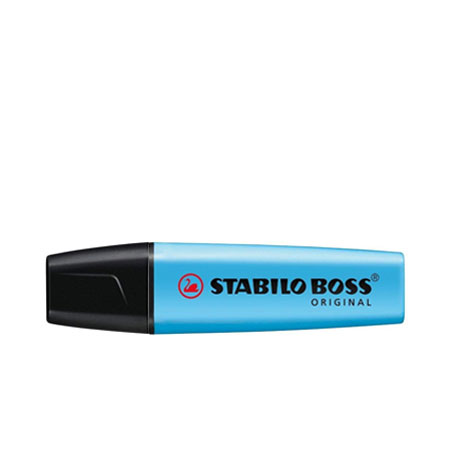 Resaltador Stabilo Azul Plano