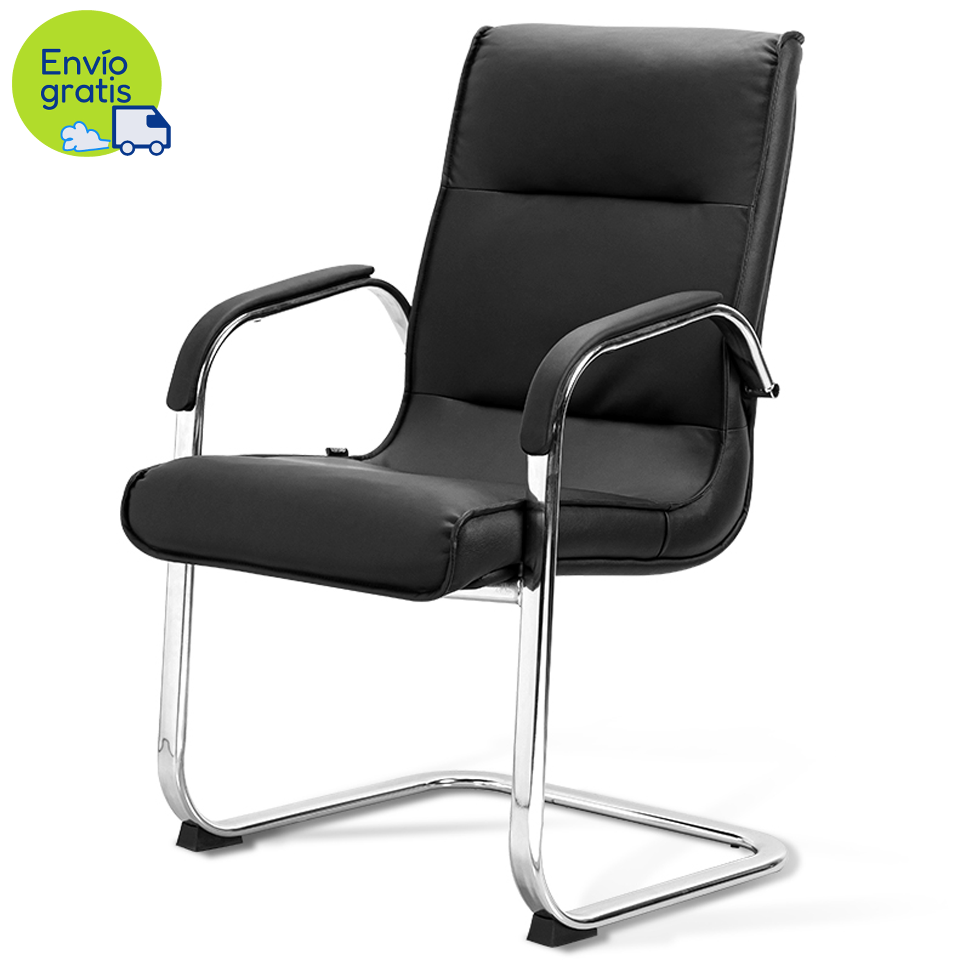 Silla de Visita en Leather - Deli 91201