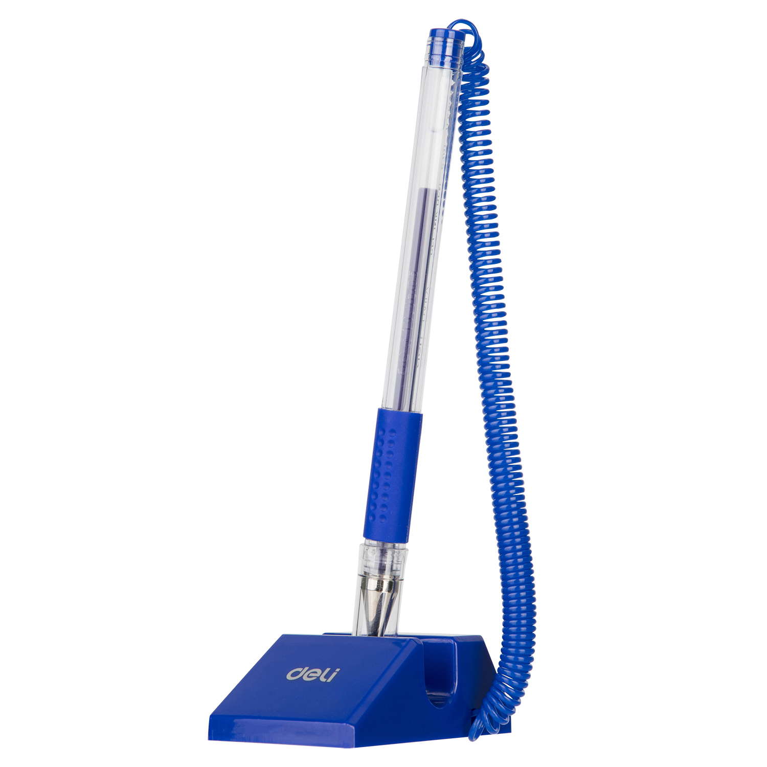 Bolígrafo con Base y Cadena para Recepción 0.5 mm, Azul