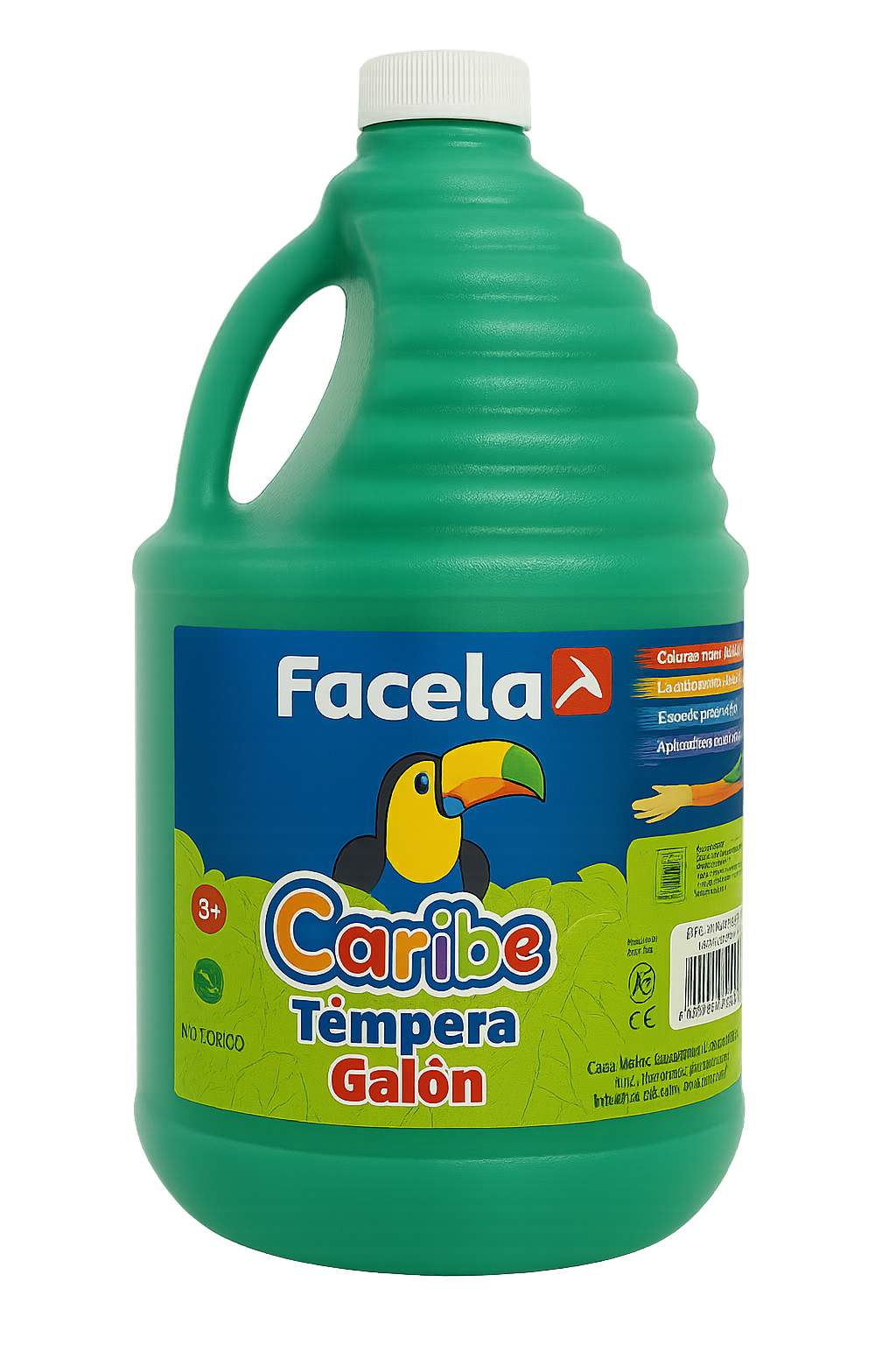 Galón de Pintura Témpera Lavable Facela Caribe, Verde