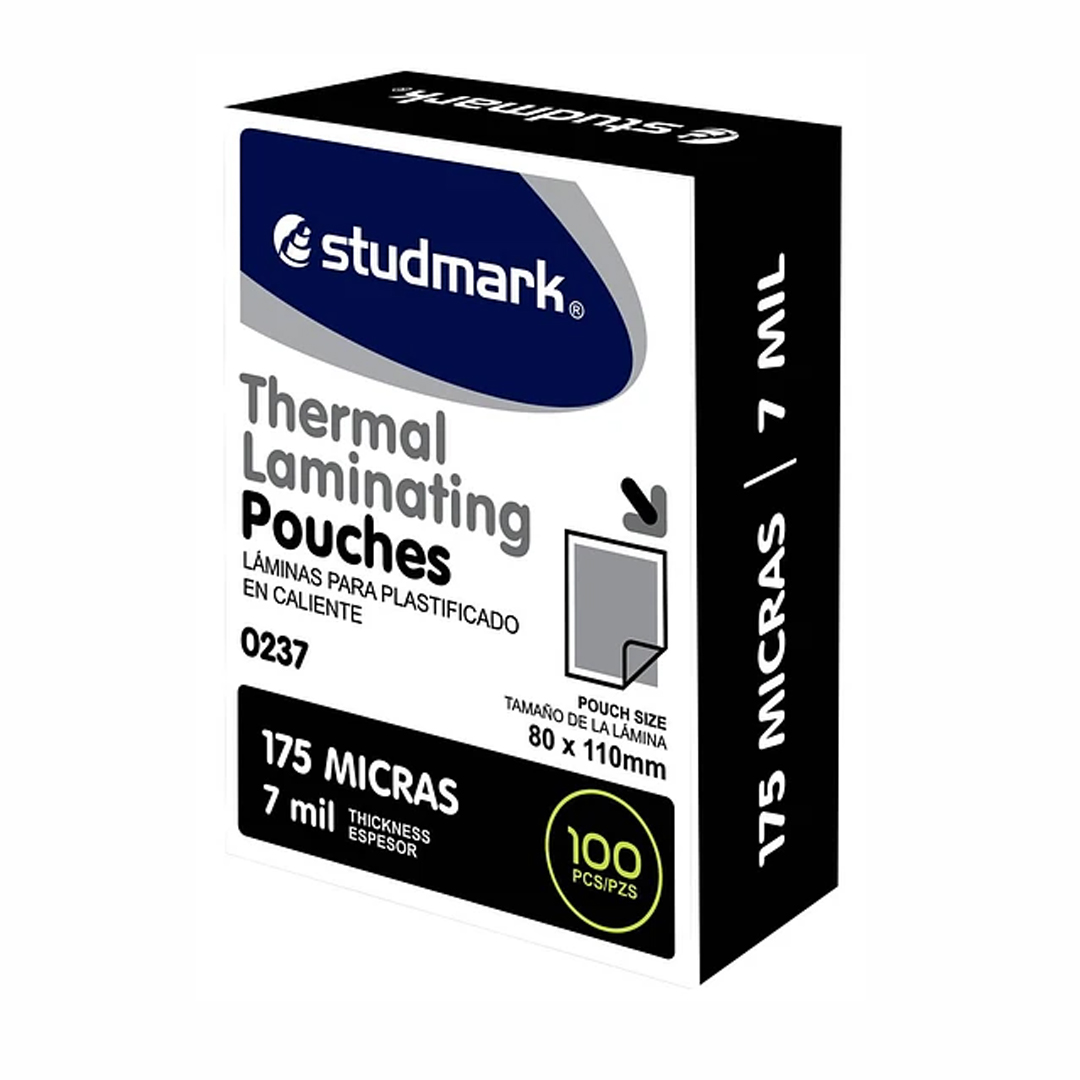 Laminas para Plastificar 175 Micras, 3" x 4" - 100 pcs