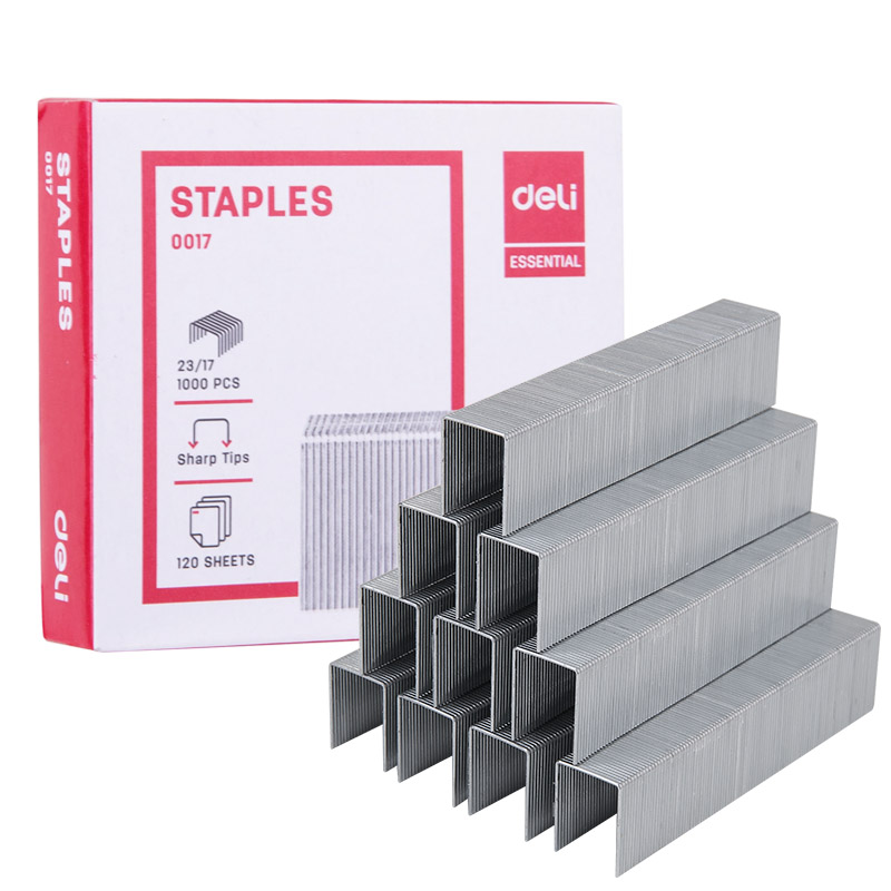 Grapas Heavy-Duty 23/17 1000 pcs, 120 Hojas - Deli Essential