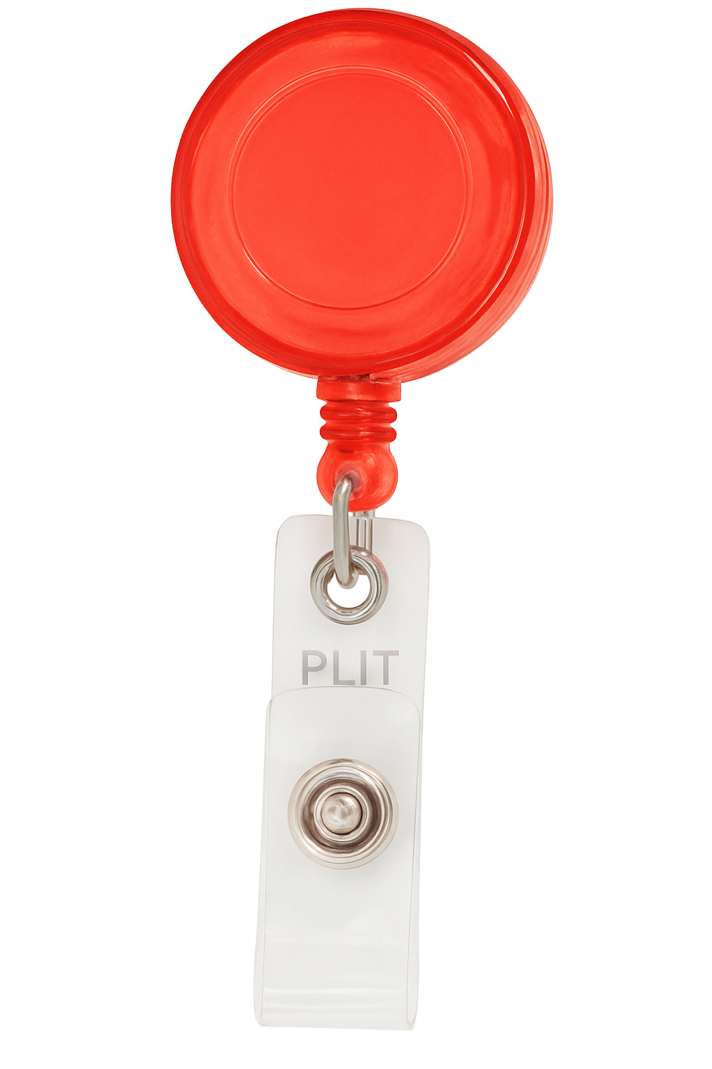 Cordon tipo YOYO Extendible para Porta Carnet, Rojo Translúcido - CONY NB209-MO