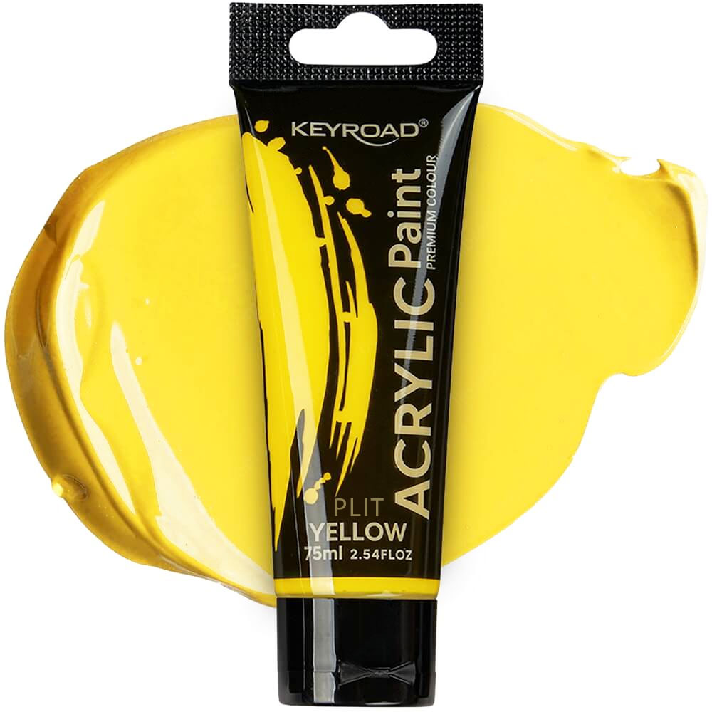 Pintura Acrílica Amarilla 75 ml - Keyroad KR-972205