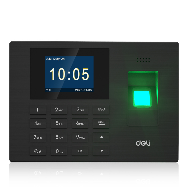 Ponchador Control de Asistencia y Turno con Lector de Huellas Deli S151