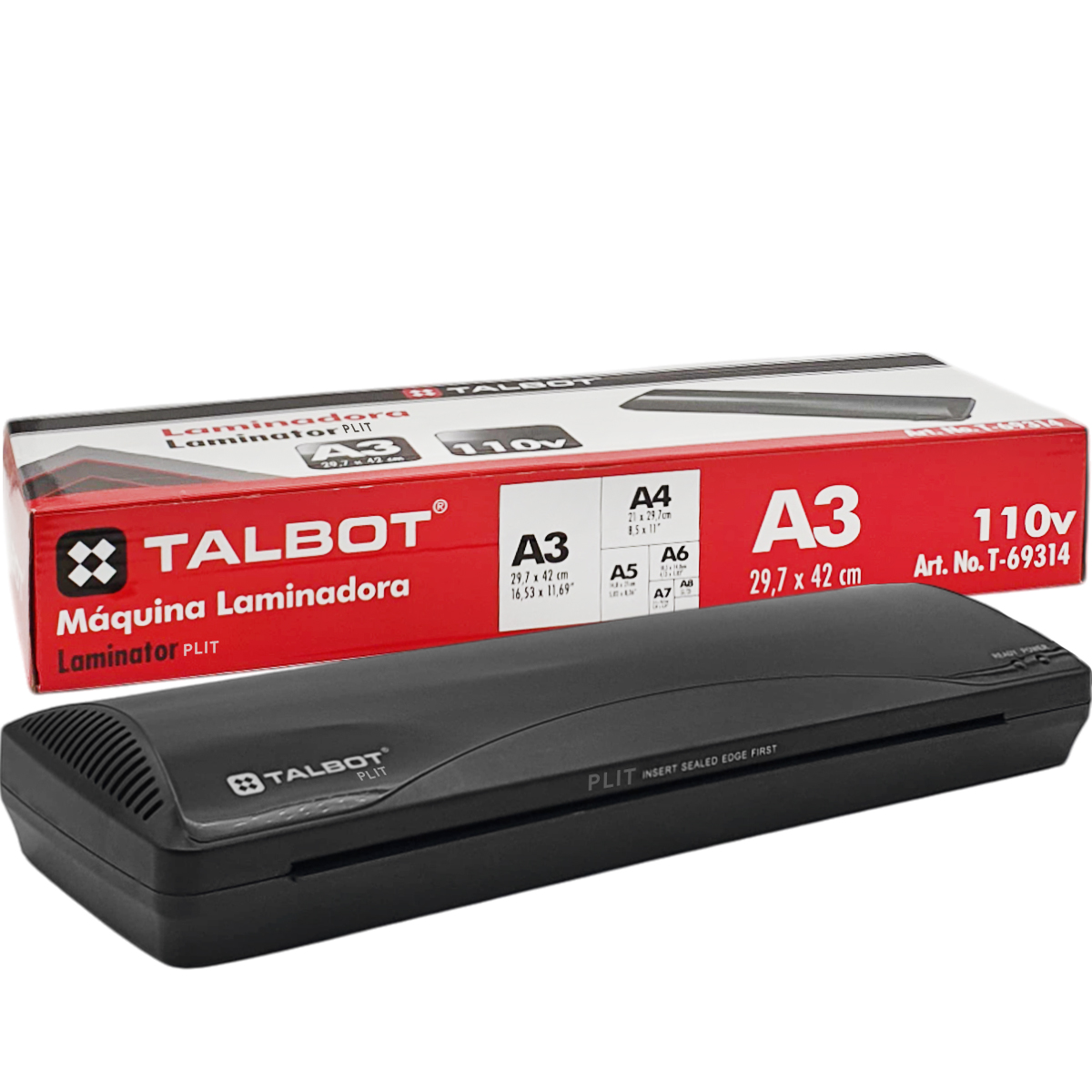Plastificadora Laminadora TALBOT A3, 11" x 17", 80-125 Micras