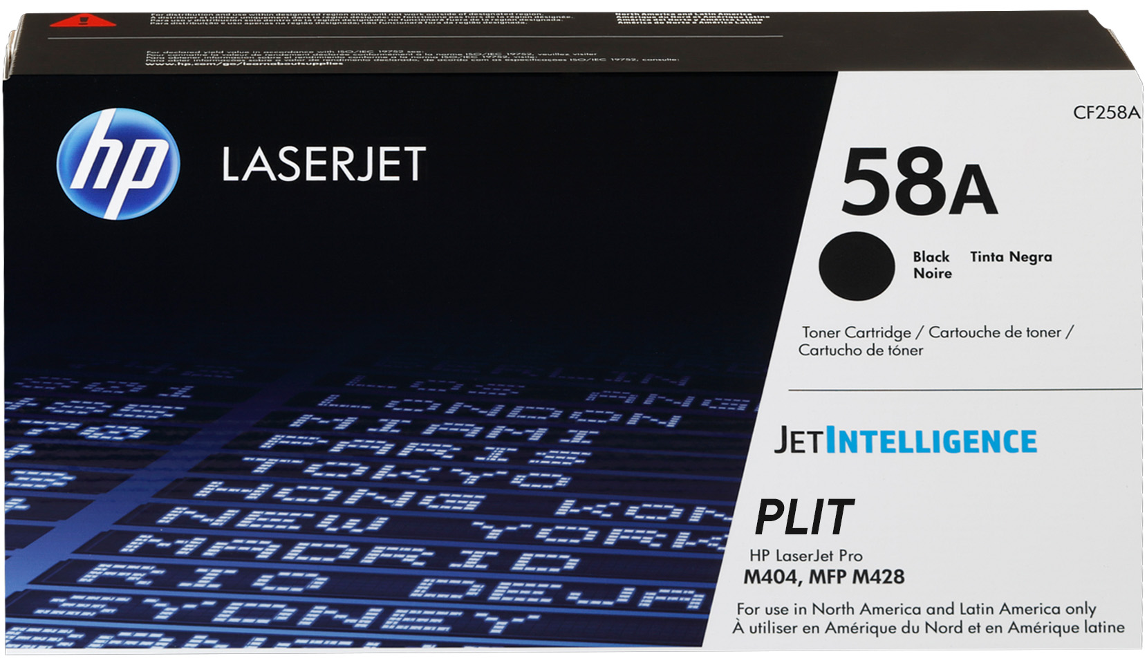Original: Toner HP CF258A, Negro para Impresoras LaserJet Pro M428, M404