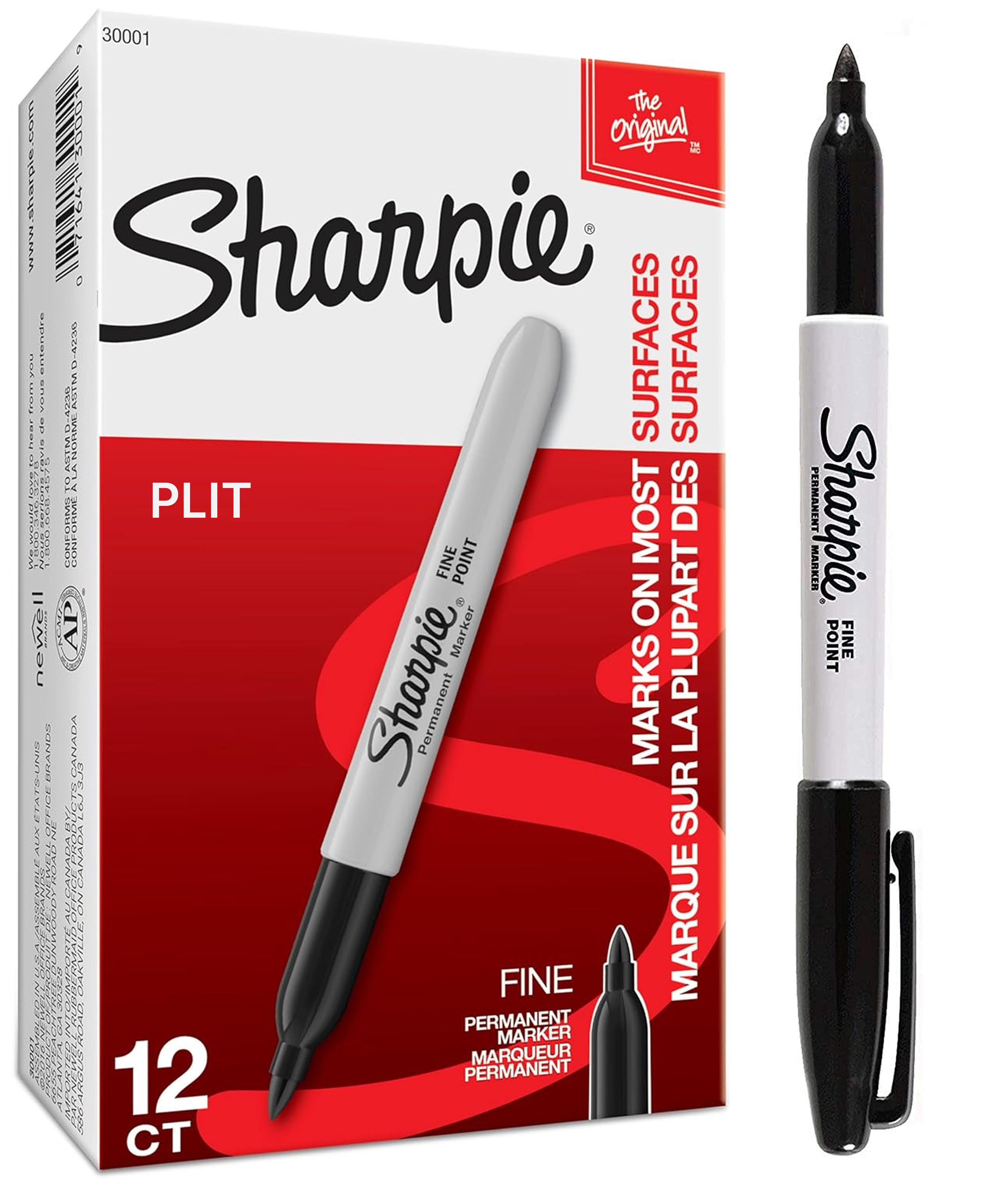 Marcador Permanente Sharpie Fine Point, Negro