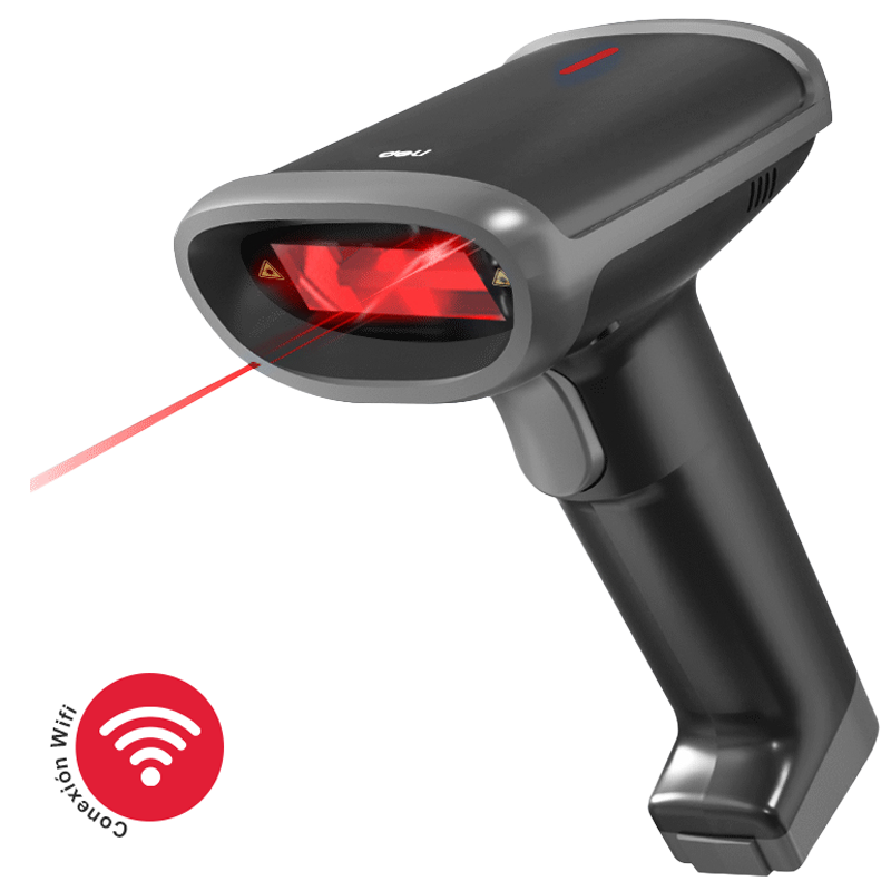 Escáner Lector de Código de Barras 1D/2D Scanner Inalámbrico Deli S226W