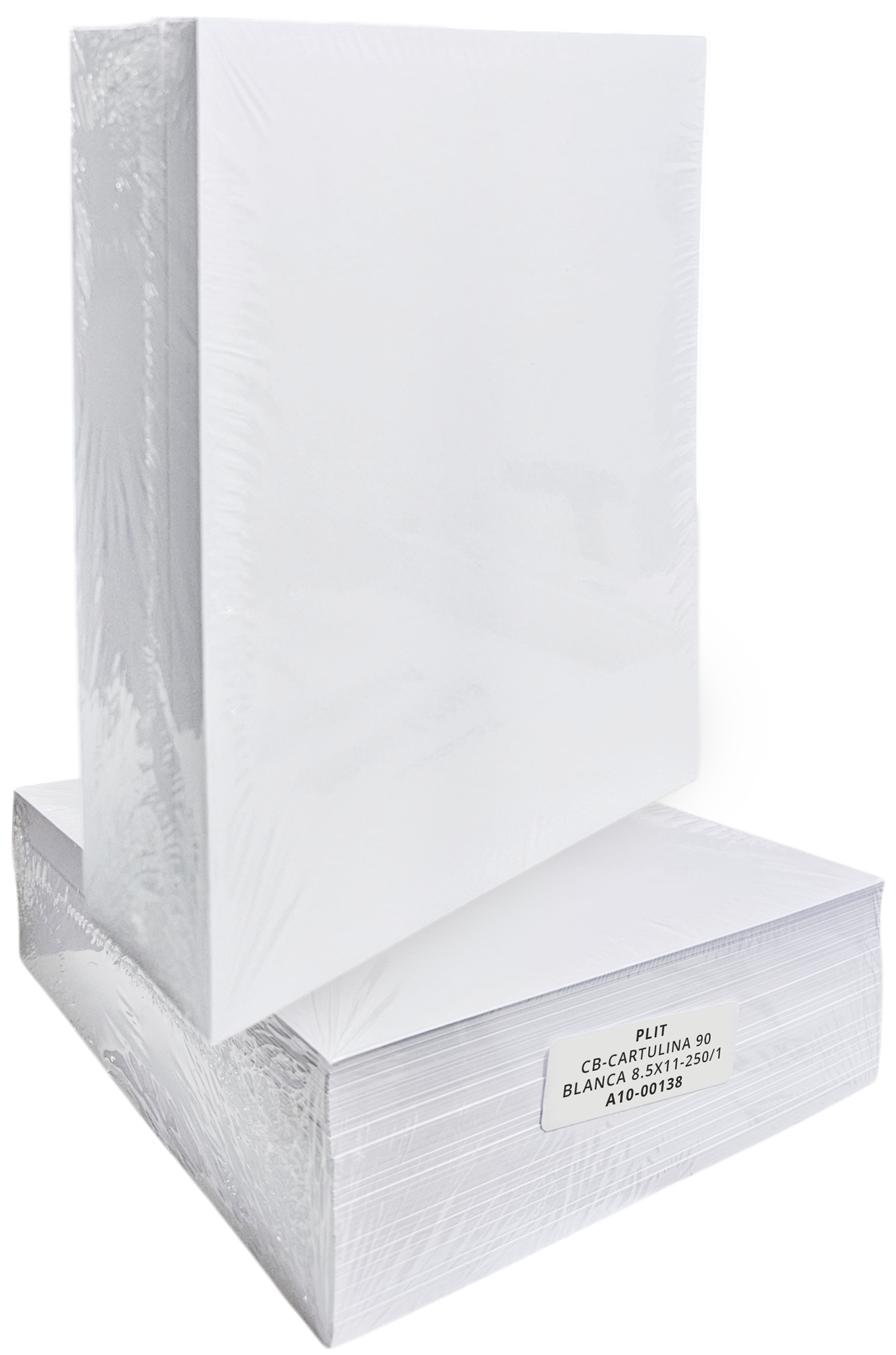 Resma de Cartulina Blanca 8.5x11 de 90 gramos, 250 Hojas