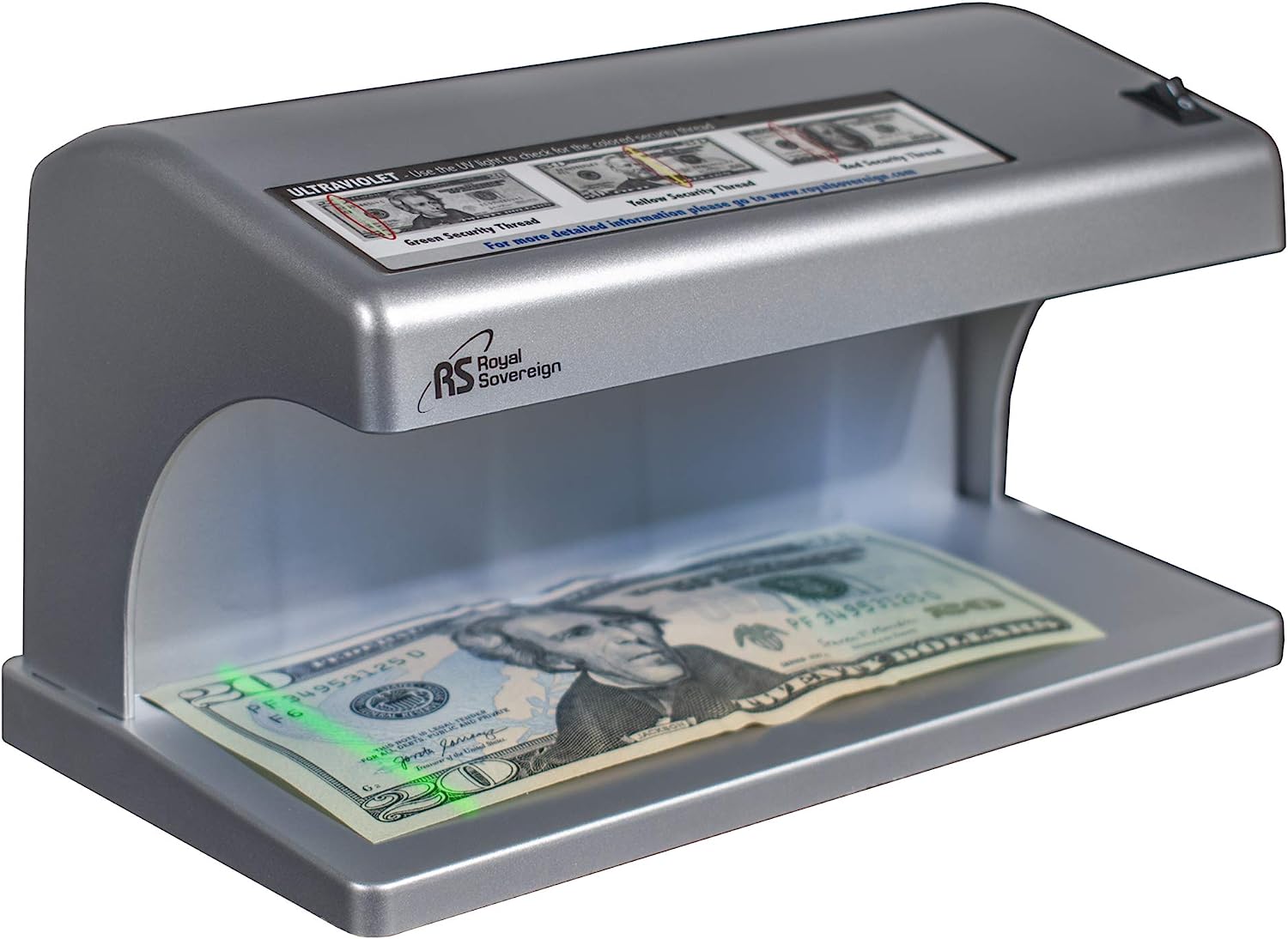 Lampara Detectora de Dinero Falso - Royal Sovereign RCD-1500