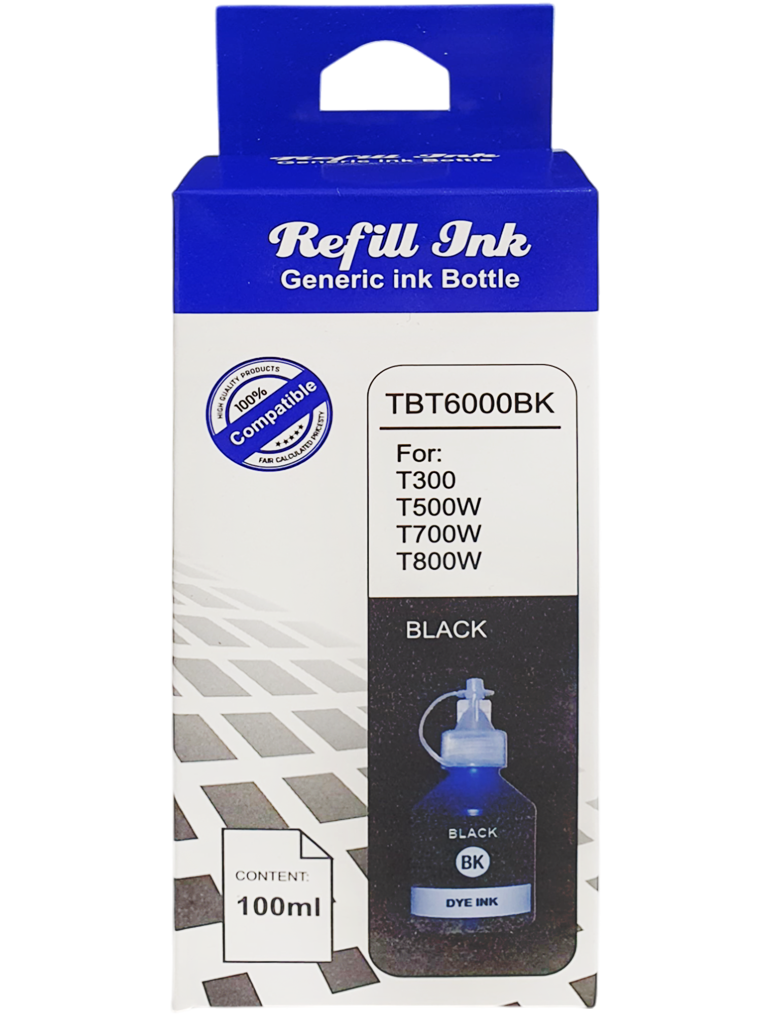 Tinta Cony D60 Negro Compatible con Brother BTD60BK