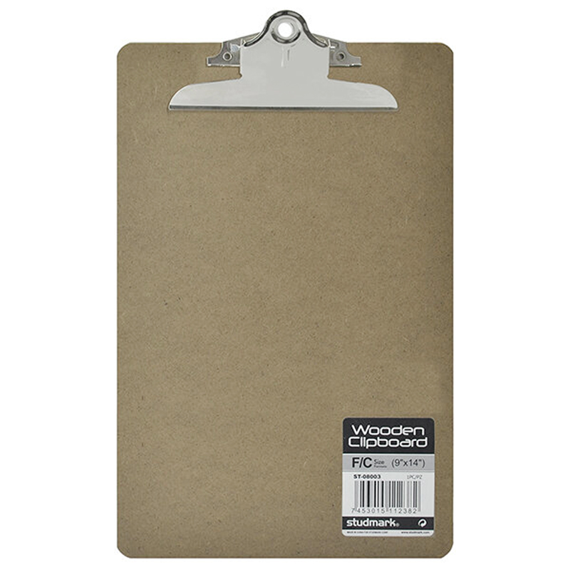 Tablilla de Carton Legal 9" x 14" con Gancho - Studmark ST-08004